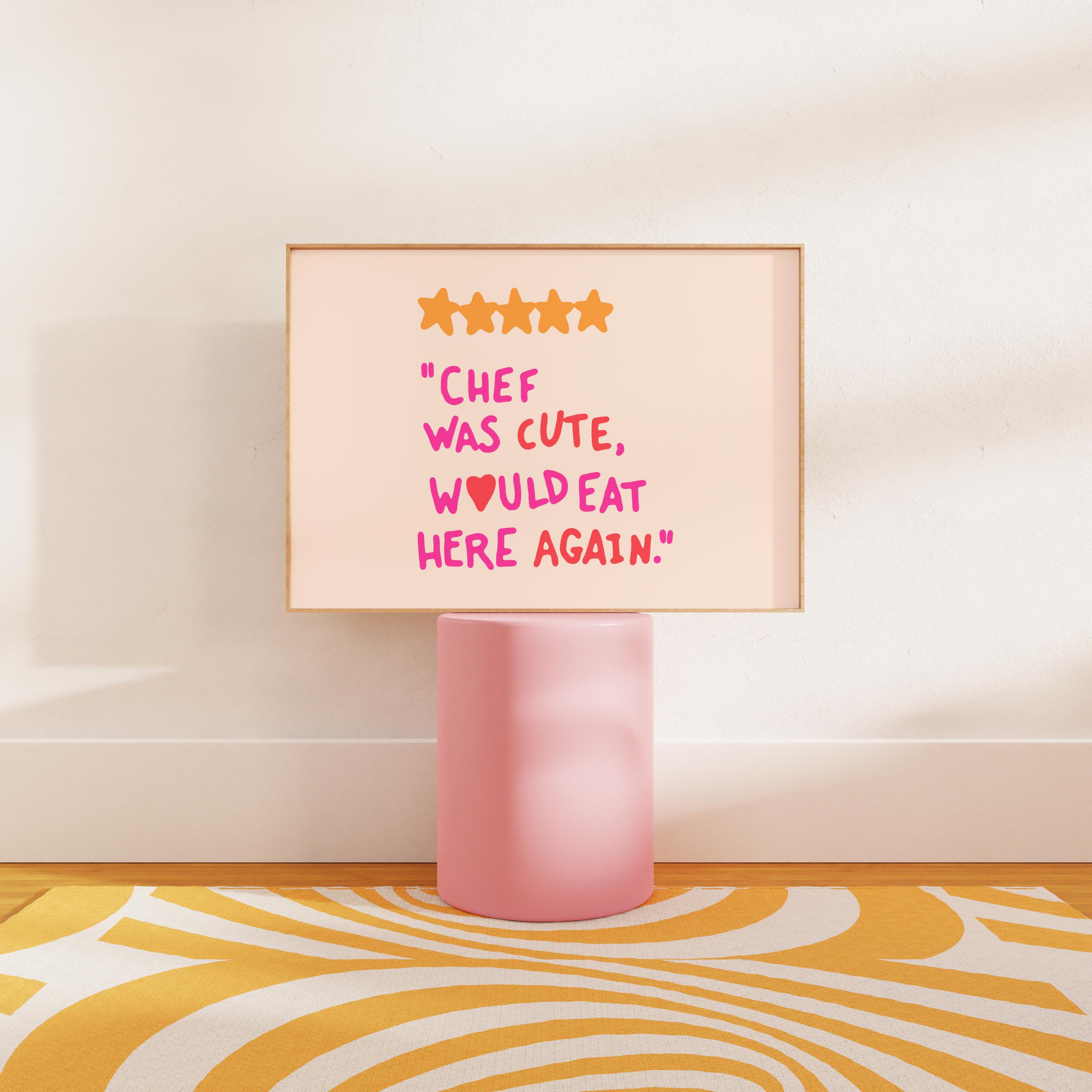 Fun Kitchen Posters Funny Kitchen Poster Maximalist Wall Decor, Girly Wall Art Colorful ...