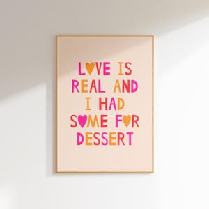 witzige lustige Küche Poster pink und orange Herz Wand Kunst lustige Dekoration, Küche Wand Kunst Typografie Druck lustiges Plakat ästhetisches Raumdekor niedlich