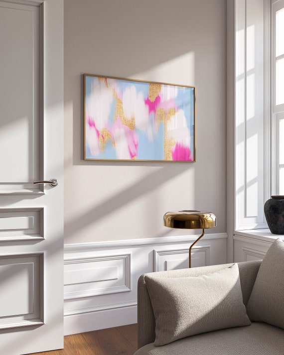 luxury wall art apartment wall decor blue wall art with hot pink room decor classy, blue trendy wall art hot pink art print fancy room decor
