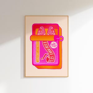 trendy art print aesthetics posters dopamine decor, maximalist wall art unique gift for couple, retro wall art above bed decor couple gift