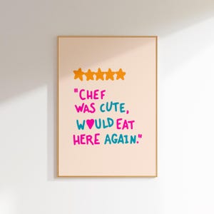 Küche Wand Kunst maximalist Dekor, Retro ästhetische Raum Dekor trendige Wand Kunst funky Plakat, rosa und orange Wand Kunst College Wohnung Dekor