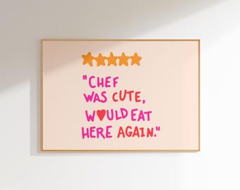funny kitchen poster maximalist wall decor, girly wall art colorful print, kitchen art print retro decor, funny wall art retro kitchen decor