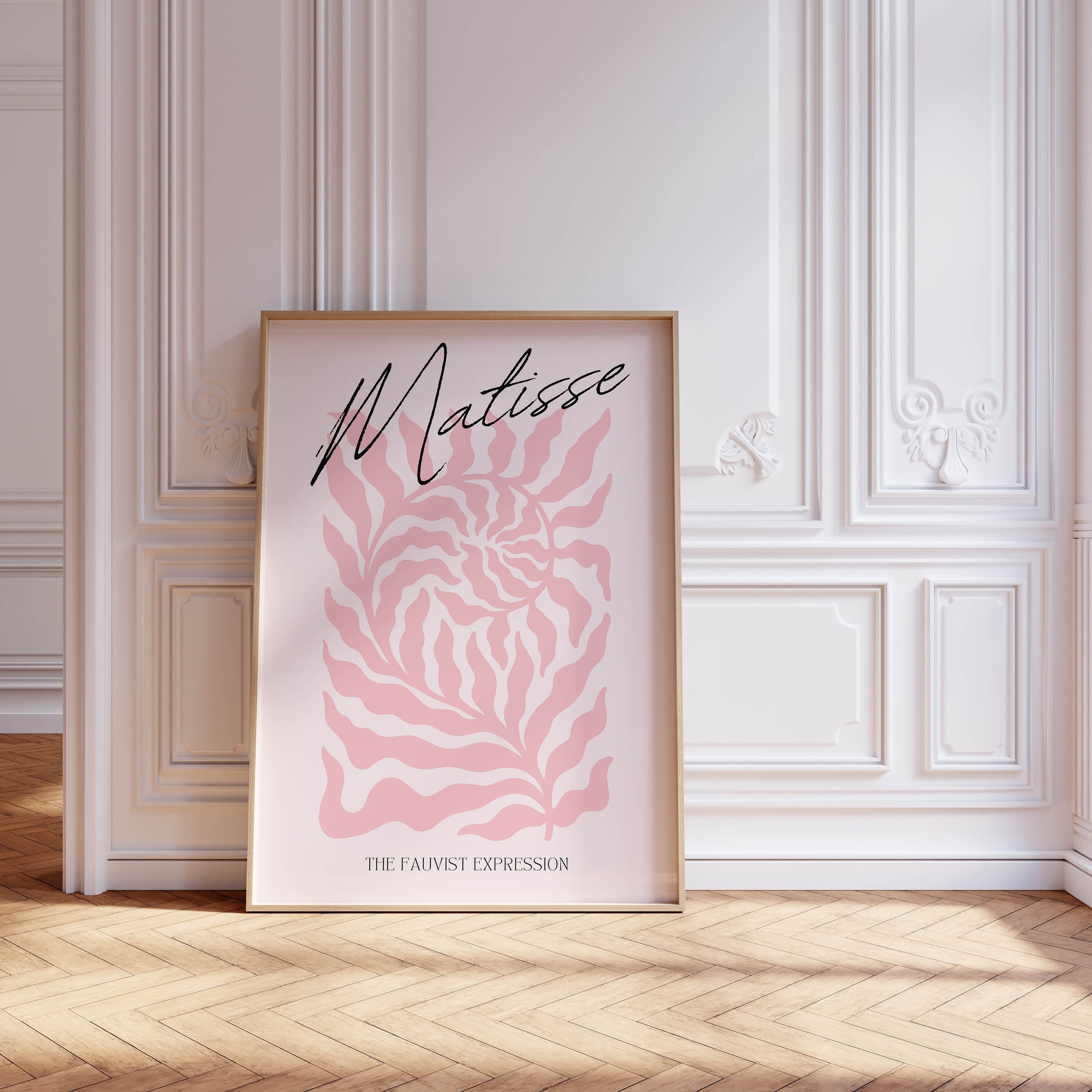 matisse exhibition poster trendy wall art, soft girl aesthetic wall art coquette room decor, preppy aesthetic room decor dorm wall art