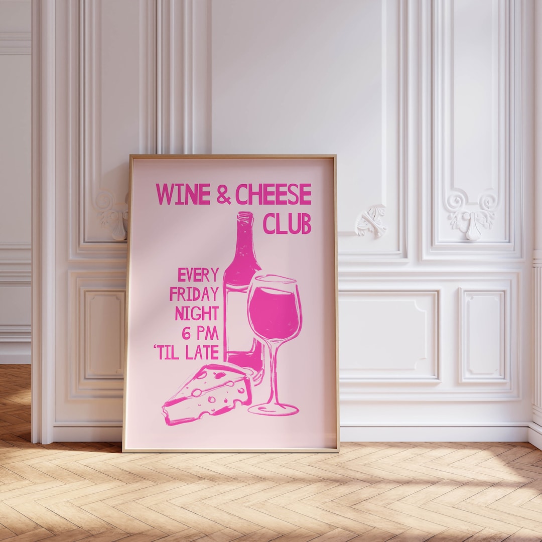 Kitchen Art Pink Poster Apartment Decor, Pink Wall Art Trendy Kitchen Decor Alcohol Poster, Trendy Wall Art Pink Room Decor Aesthetic Poster - Etsy UK