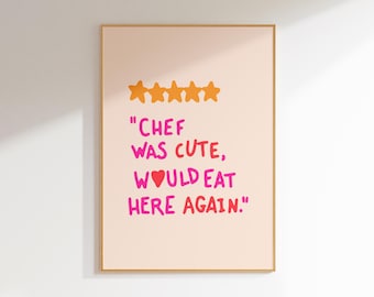 funny kitchen poster maximalist wall decor, funny wall art retro kitchen decor, girly wall art colorful print, kitchen art print retro decor