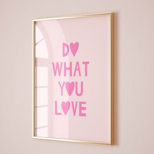 arte de pared femenino cartel motivacional decoración de la habitación de muy buen gusto, arte de la pared de moda decoración de la sala de estar del cartel rosa, decoración de la pared del apartamento del arte de la pared retro