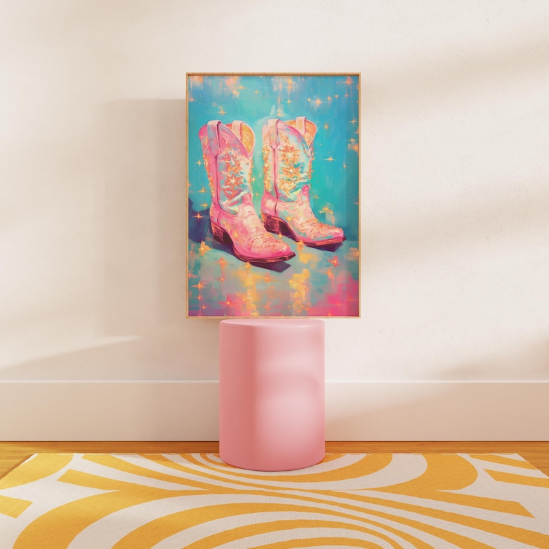 Cowgirl Poster Trendy Wall Art Print College Apartment Decor Aesthetic ...