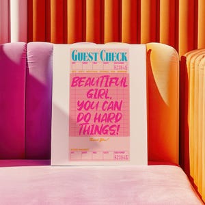 preppy wall art teen girl room decor desk accessories, preppy stuff popular gifts for teen girl, positive affirmation art college room decor image 4
