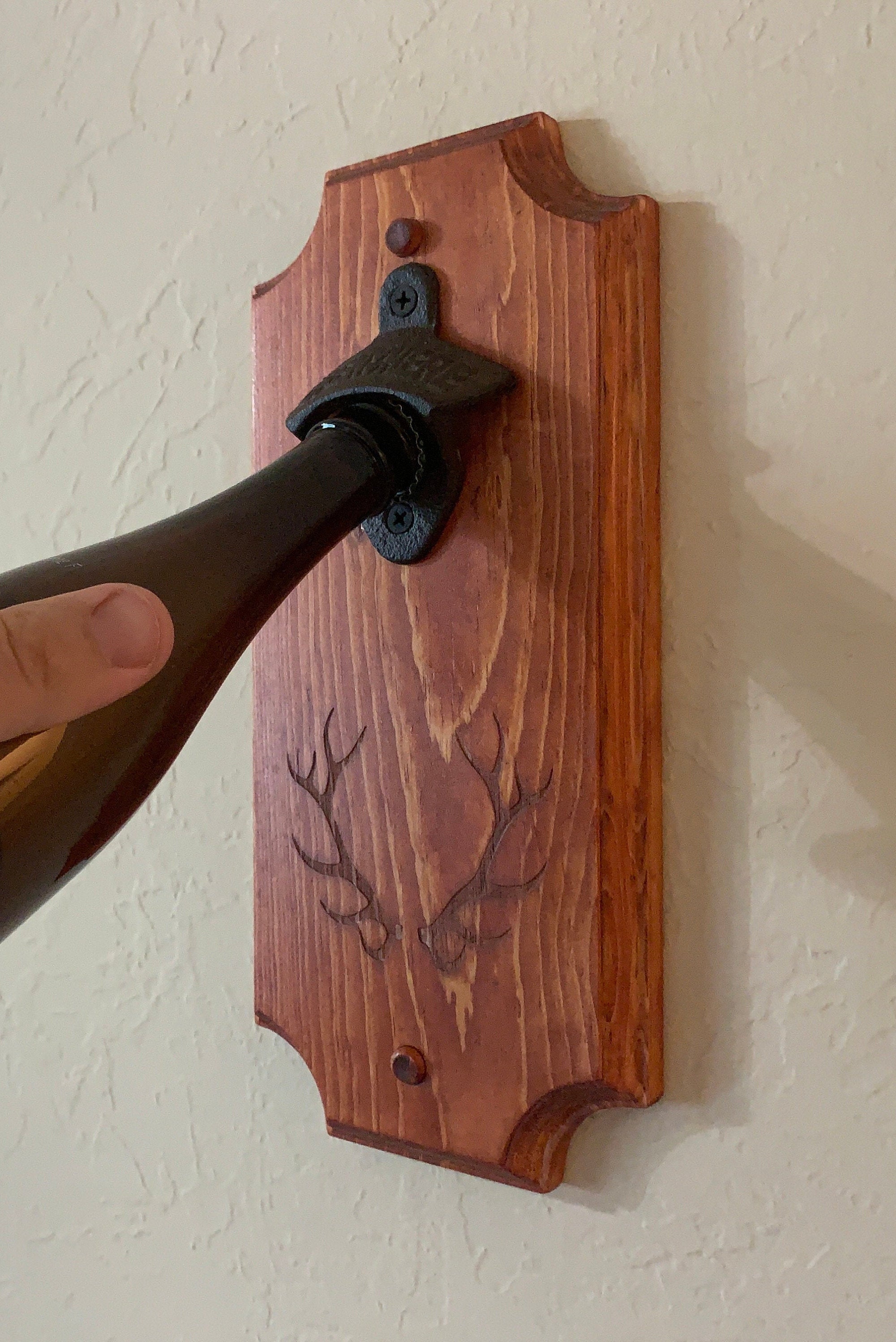 Custom Engraved Wall Mounted Bottle Opener Etsy