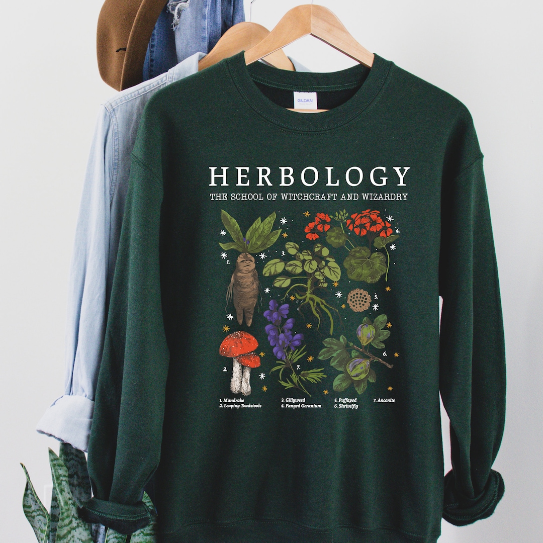 etsy herbology sweatshirt