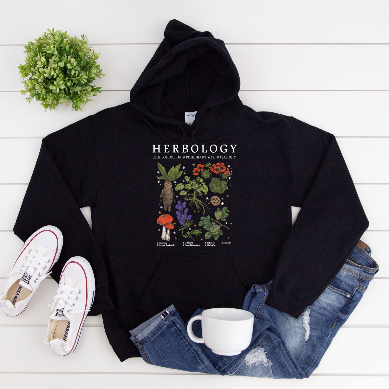 Herbology Plants Sweatshirt Halloween Herbology Sweater Etsy