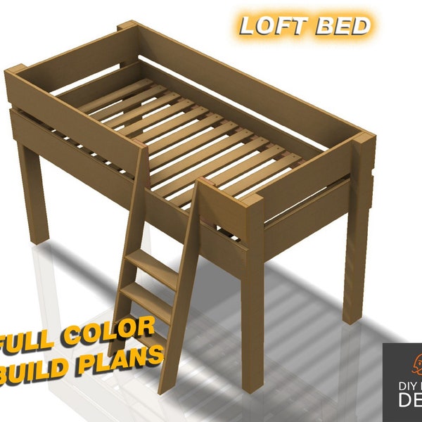 Loft Bed Build Plans Full Color