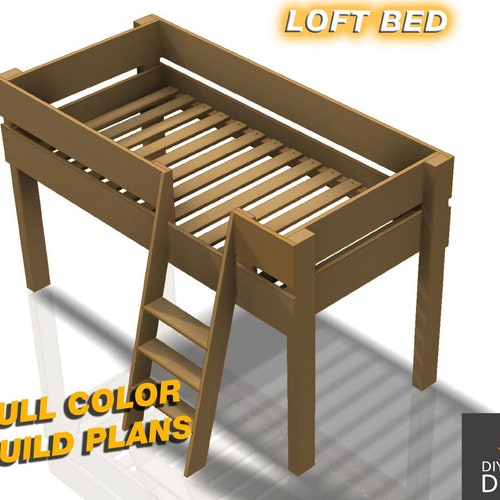 Queen Loft Bed Plans Etsy