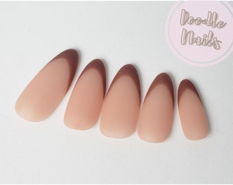 Glossy Brown Nails Etsy Glossy Brown Nails Etsy