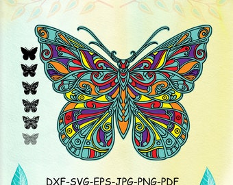 Download Butterfly Mandala Svg Etsy