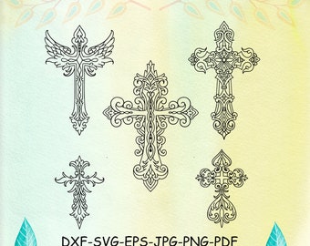 Floral Cross svg, Cross SVG, Easter SVG, Religious SVG, Jesus, Digital Download for Cricut