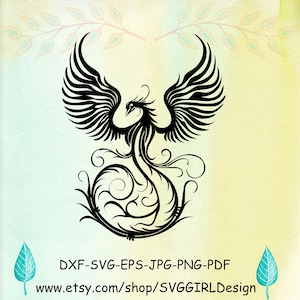 Phoenix Svg Bundle, Phoenix Svg File for Cricut, Phoenix Clipart, Phoenix Cut File, Phoenix Png, Phoenix Vector File, Silhouette, Animal svg