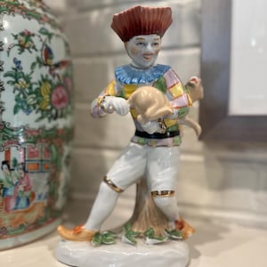 Vintage Meissen Porcelain Pierrot Harlequin Figure - Etsy