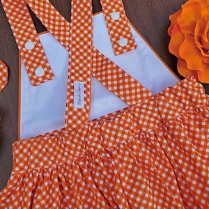 Rockabilly kids retro alternative Emma "Bonnie" pinafore dress image 7