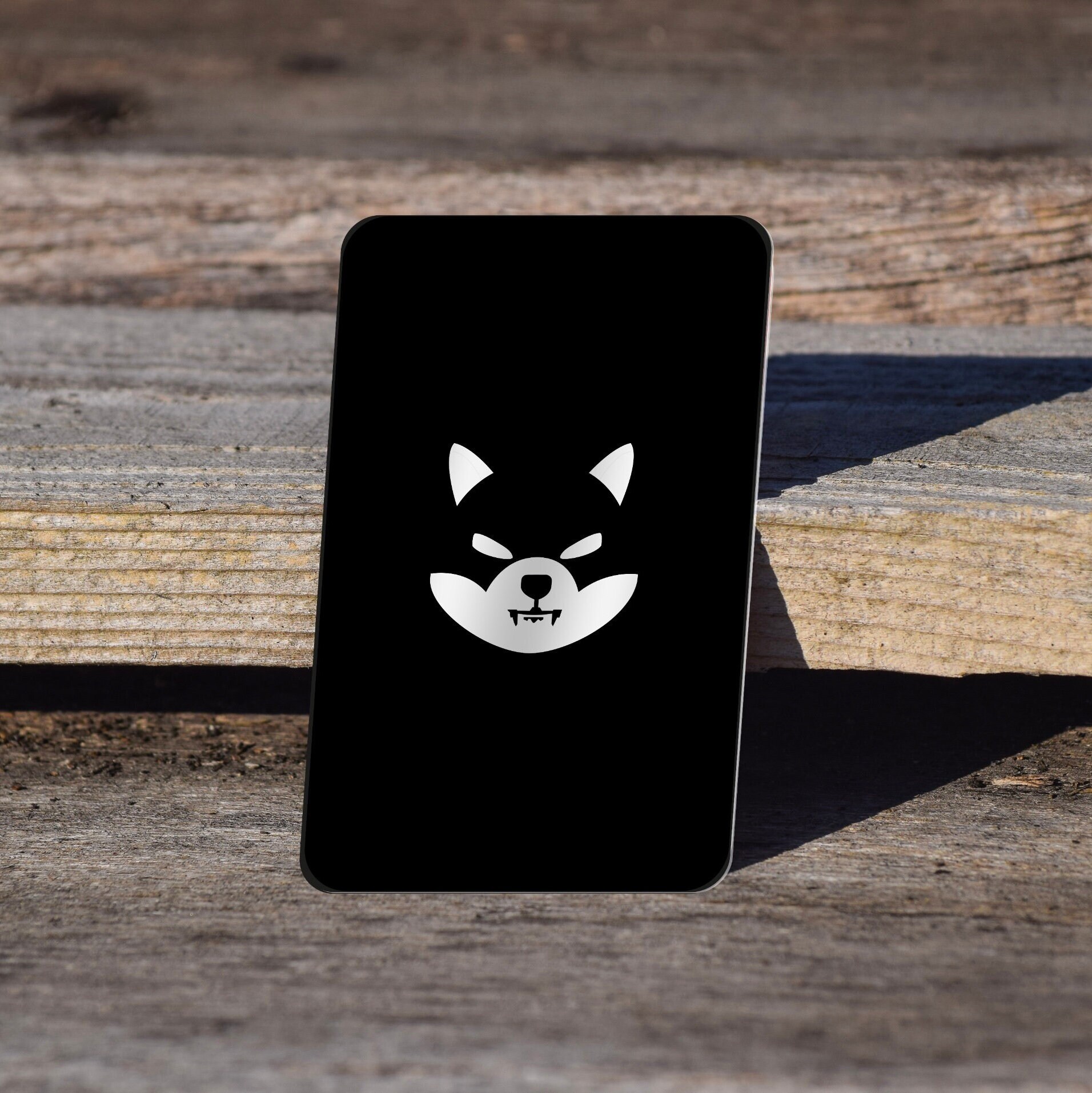 Personalized SHIBA INU Crypto Wallet Card: Laser Engraved Aluminum - Etsy
