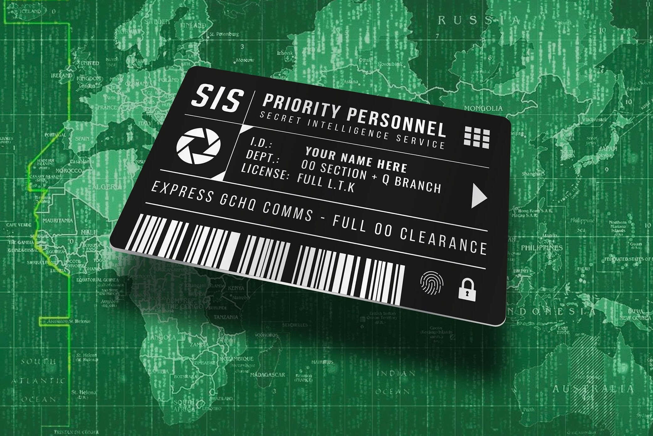 Real Mi6 Id Card