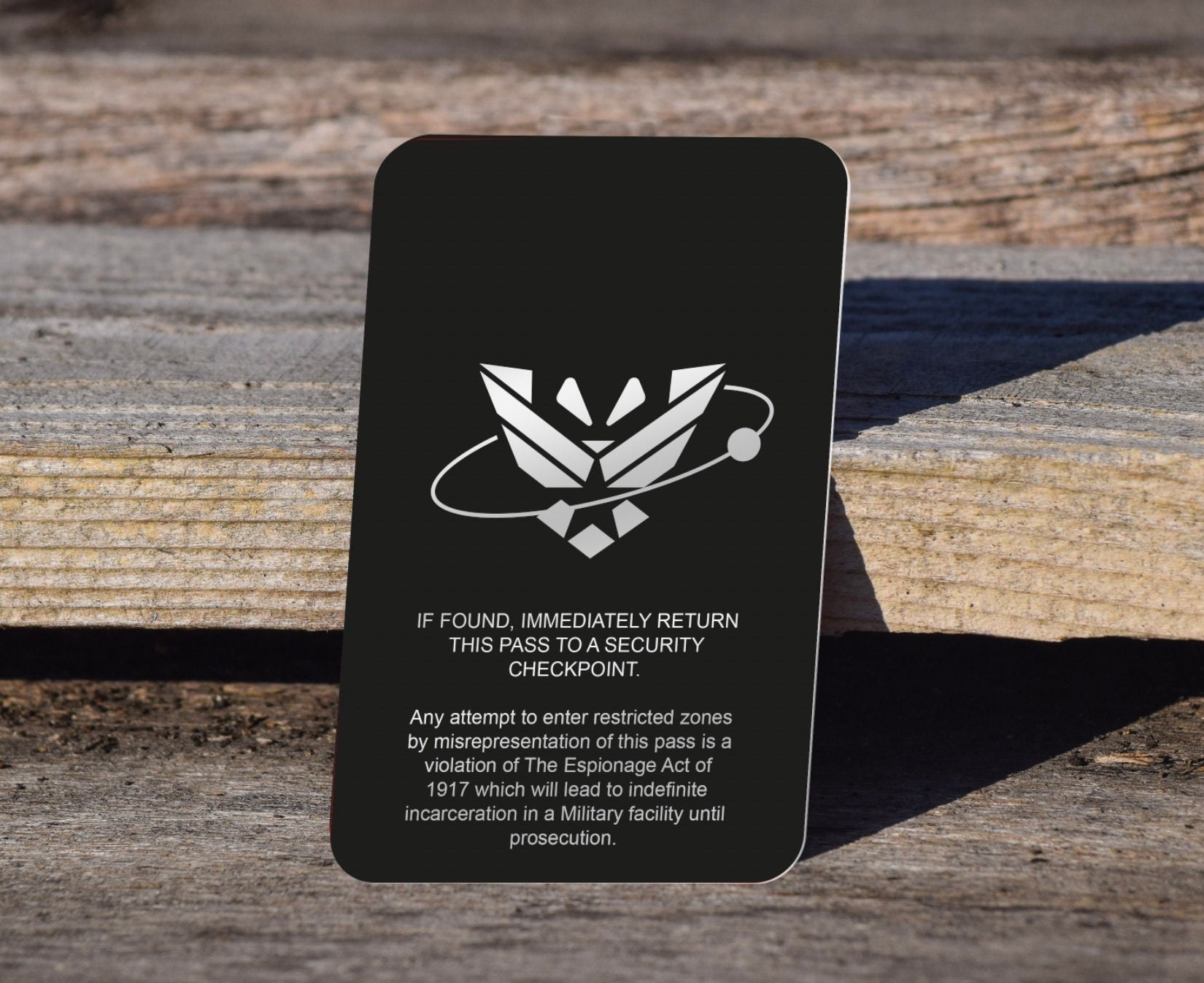 Area 51 ID Card: Personalized Aluminum Alien Cosplay Prop - Etsy