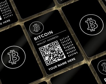 Personalized Bitcoin Wallet Card: Laser Engraved Aluminum Crypto Payment
