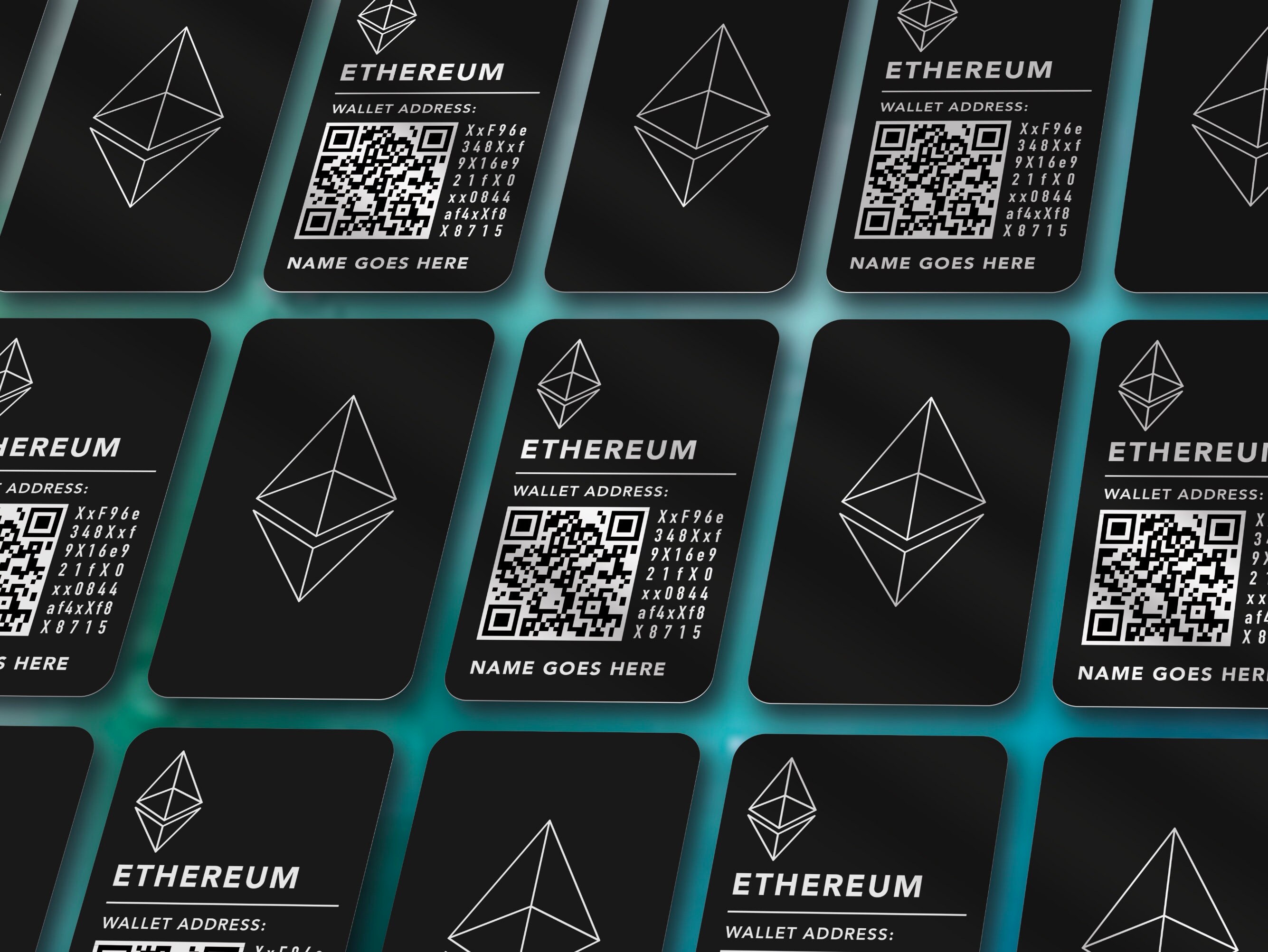 Personalized Ethereum Gift Card: Laser Engraved Aluminum Wallet - Etsy