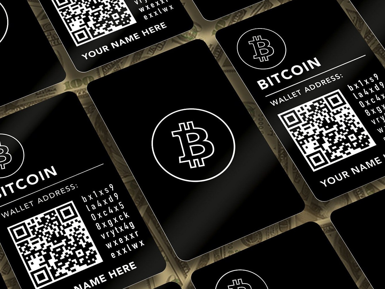 Personalized Bitcoin Wallet Card: Laser Engraved Aluminum Crypto Payment -  Etsy