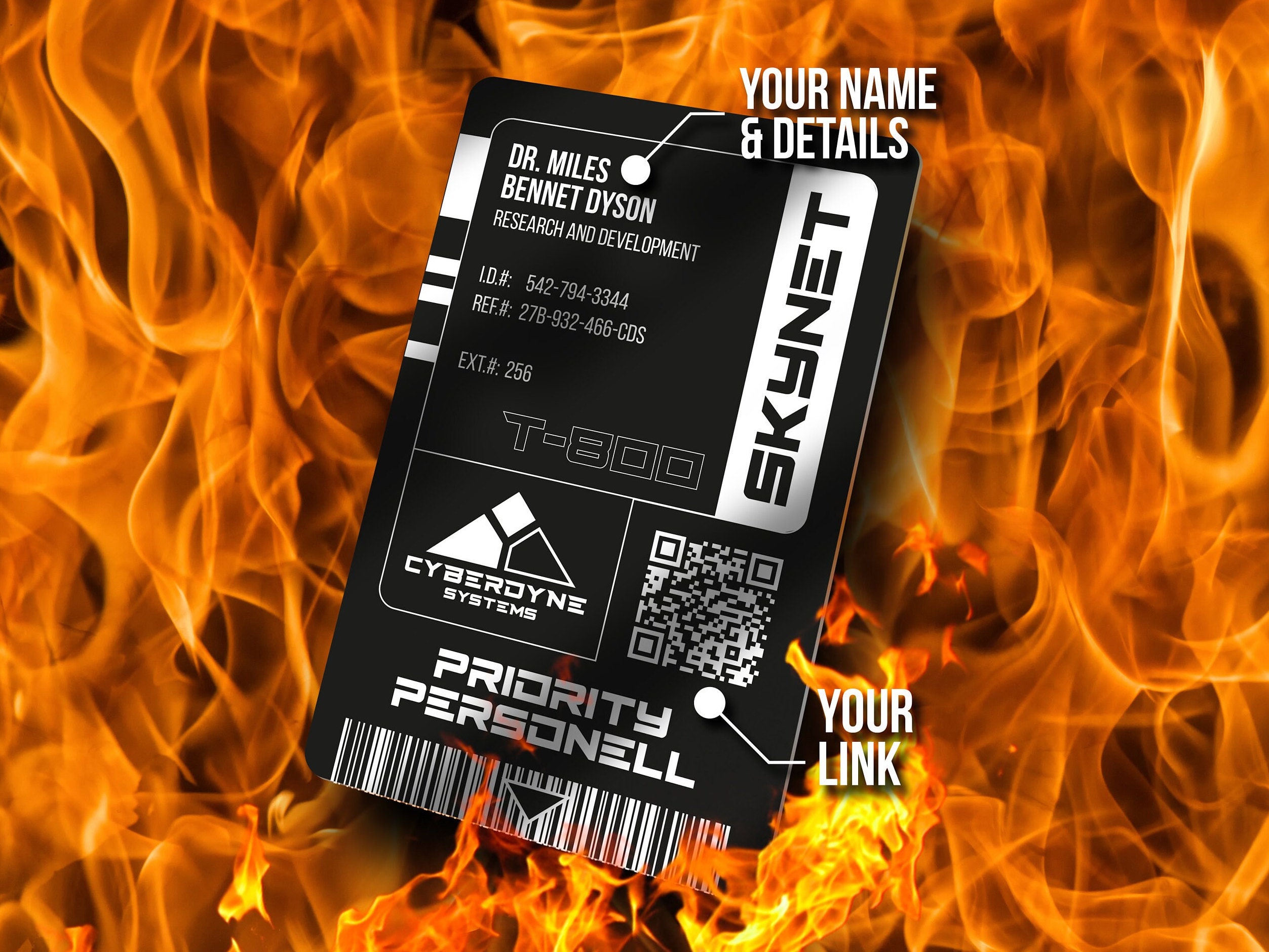 Cyberdyne Systems / Skynet Customisable Aluminium ID Card Cyberdyne Systems / Skynet Customisable Aluminium ID Card