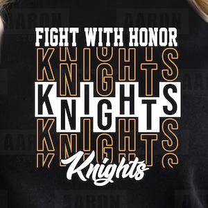 Knights Mascot SVG PNG, Knights Cheer Mom Svg, Mascot Shirt Design Svg, Knights Cheer svg, Knights School Sprit svg Digital Download