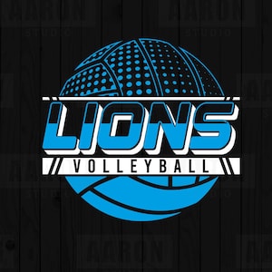 Lions Volleyball SVG PNG DXF, Lions Volleyball svg, Lions Mascot svg, Lions  Mom svg, Lions Cheer svg, Lions Shirt, Cricut