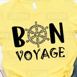 Bon voyage Svg, Rudder Svg, file di taglio del timone del leopardo e del ghepardo per Cricut, Svg nautico, file di taglio del design di magliette alla moda per Cricut Silhouette