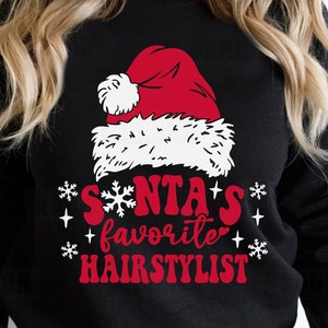 Cabeleireiro Favorito do Papai Noel SVG, Engraçado Natal Svg, Camisa de Natal svg, Papai Noel svg, Caneca Clipart, Arquivo de Corte de Copo, Cricut Png