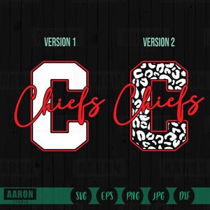 Chiefs C Mascot SVG PNG, Chiefs Cheer Mom Svg, Mascot Shirt Design Svg, Chiefs Cheer svg, Chiefs School Sprit svg Digital Download