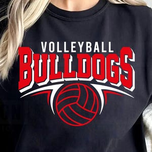 Bulldogs Volleyball SVG PNG DXF, Bulldogs Volleyball svg, Bulldogs Mascot svg, Bulldogs Mom svg, Bulldogs Cheer svg, Bulldogs Shirt, Cricut