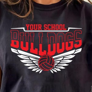 Bulldogs Volleyball SVG PNG DXF, Custom Volleyball svg, Bulldogs Mascot svg, Bulldogs Mom svg, Bulldogs Cheer svg, Bulldogs Shirt, Cricut