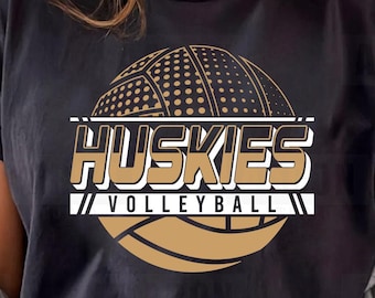 Huskies Volleyball SVG, PNG, DXF Files