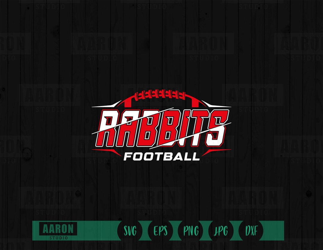 Rabbits Football SVG PNG DXF, Rabbits Mascot Svg, Rabbits Png, Rabbits ...