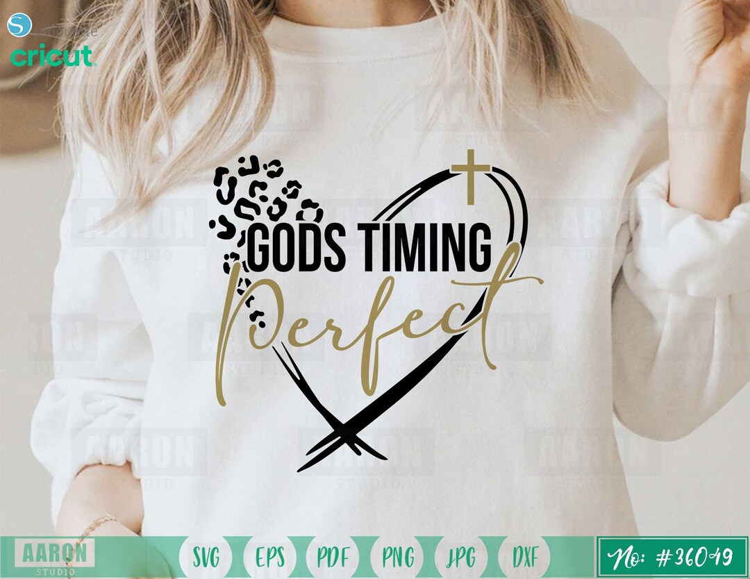 Gods Timing Is Perfect Graphic Plus Tee