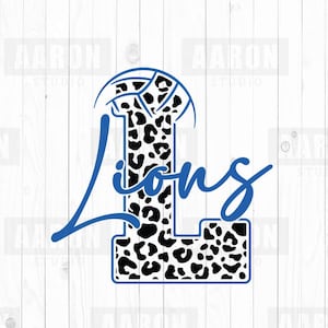 Lions Volleyball SVG PNG DXF, Lions Leopard Volleyball svg, Lions Mascot svg, Lions  Mom svg, Lions Cheer svg, Lions Shirt, Cricut