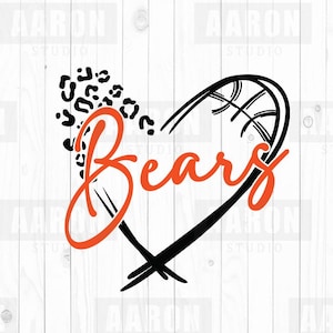 Bears  Leopard Basketball SVG PNG DXF, Bears svg, Basketball svg, Bears  Mascot svg, Bears Mom svg, Bears Cheer svg, Bears Shirt, Cricut