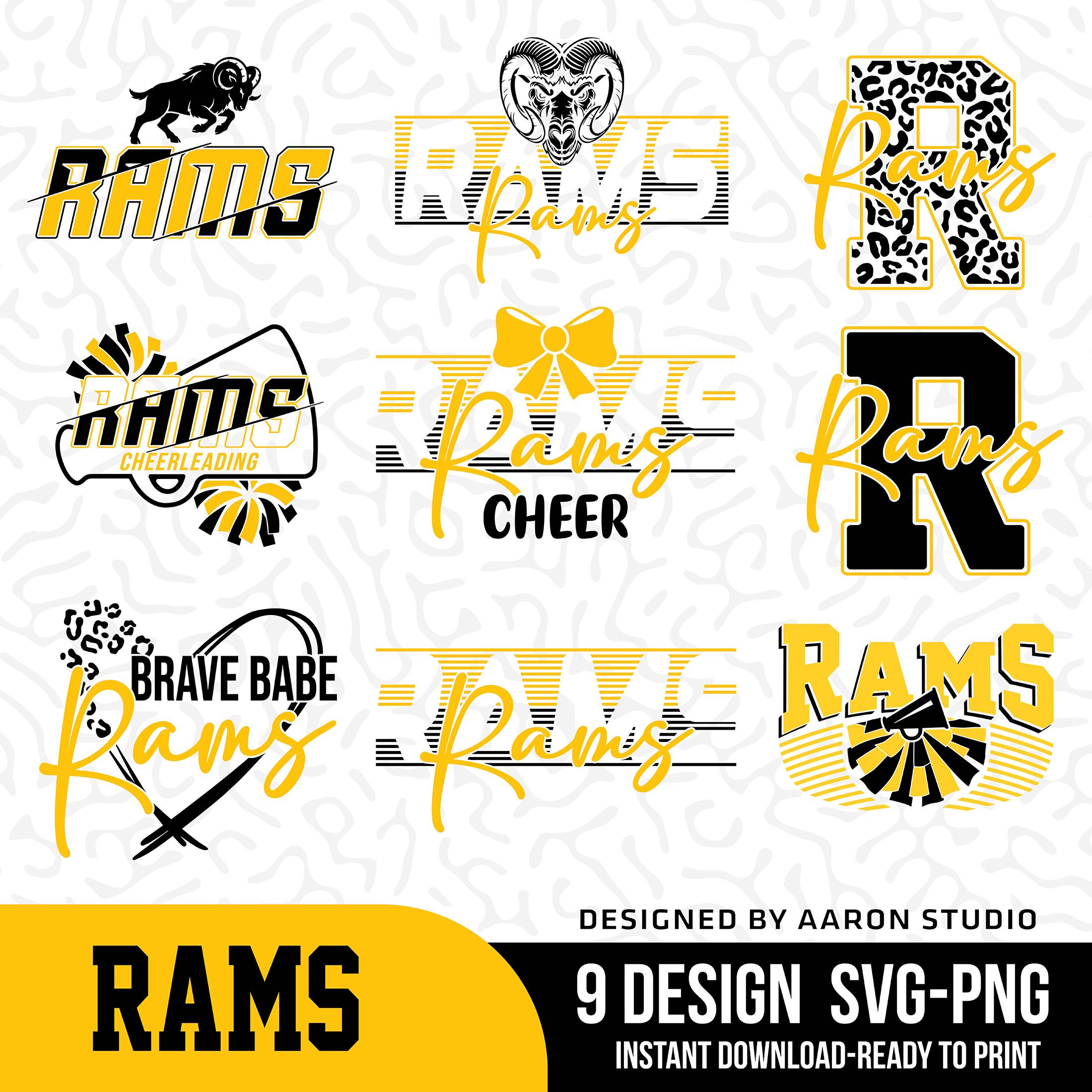 Rams SVG PNG Bundle – Mascot Shirt Designs Digital Download - Etsy