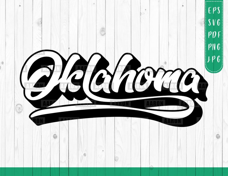 Oklahoma City Letter Prints Svg Print for Apparel Patch Etsy