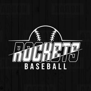 Rockets Baseball SVG PNG DXF, Rockets Baseball svg, Rockets Mascot svg, Rockets Mom svg, Rockets Cheer svg, Rockets Shirt Svg