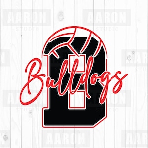 Bulldogs Volleyball SVG PNG DXF, Bulldogs Volleyball svg, Bulldogs Mascot svg, Bulldogs Mom svg, Bulldogs Cheer svg, Bulldogs Shirt, Cricut