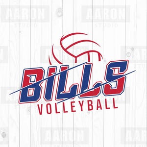 Bills Vollball SVG PNG DXF, Bills Vollball SVG, Bills Maskottchen svg, Bills Mom svg, Bills Cheer svg, Bills Shirt, Cricut