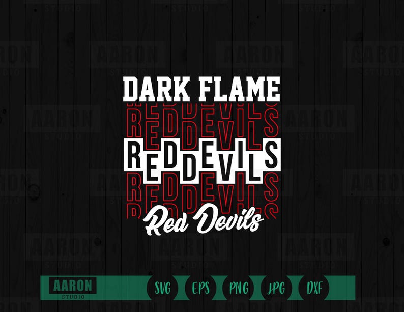 Red Devils Mascot SVG PNG Clipart (digital Download) - Etsy Canada