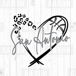 San Antonio Basketball SVG PNG , San Antonio Leopard Basketball svg, San Antonio Mascot svg, San Antonio Mom svg, San Antonio Cheer svg