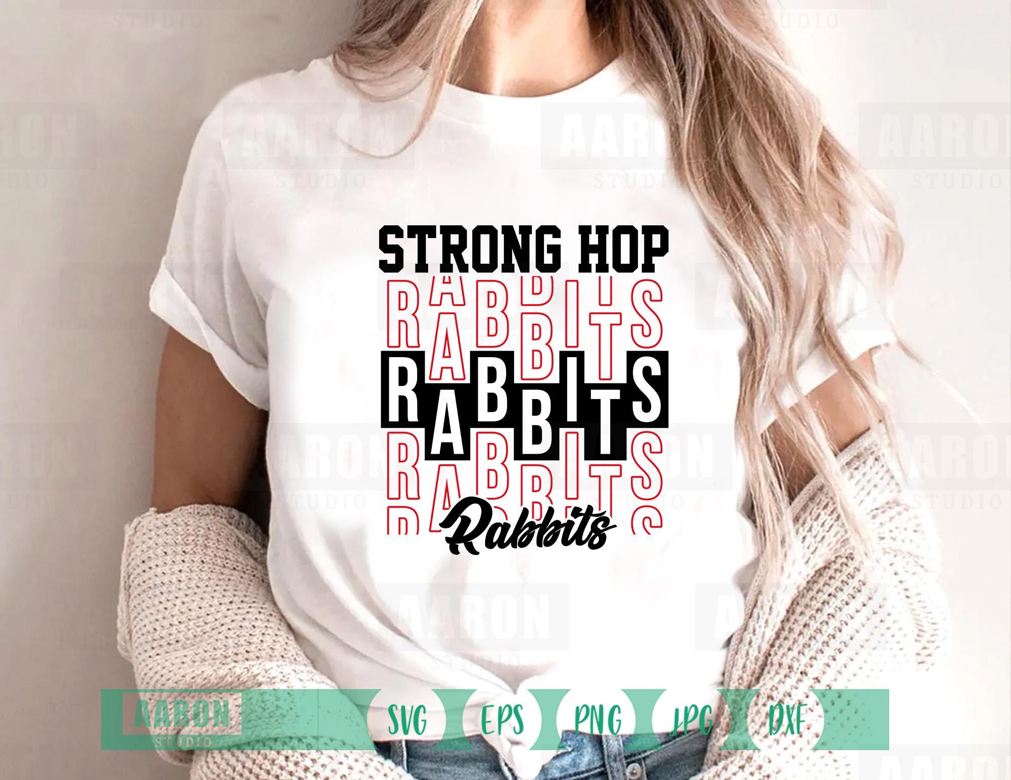 Rabbits Mascot SVG, Cheer Design (digital Files) - Etsy